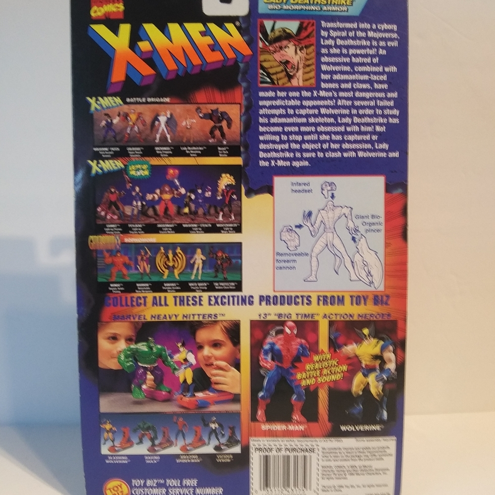 X-Men Battle Brigade Lady Deathstrike 1996 View 2